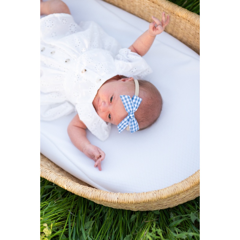 Gingham Glory- Blue | Hand-tied Bow