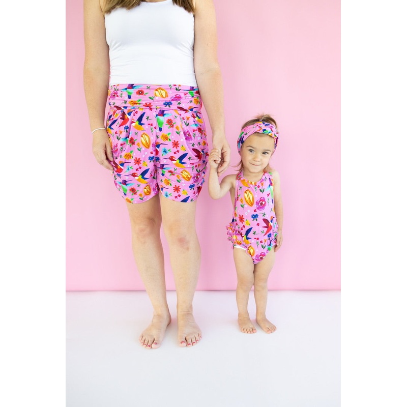 Hummingbird Floral Women’s Lounge Shorts