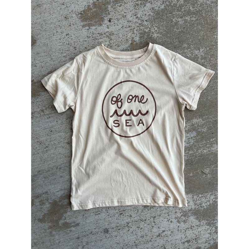 Kids Logo Tee in Cream|1T|2T|4T (3/4)|6T (5/6)|8Y (7/8)|10Y (9/10)|12Y(11/12)|Cream