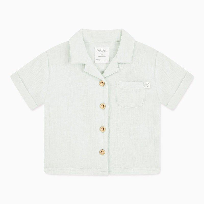 Muslin Short Sleeve Shirt – Green
