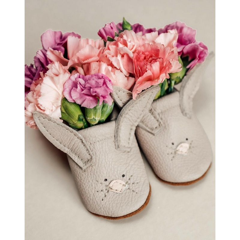 Oyster Bunnies // Cute Critters Leather Shoes Baby and Toddler Bunny