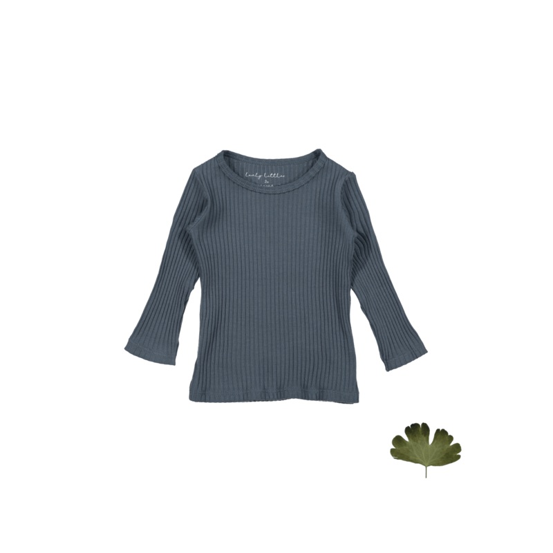 The Long Sleeve Tee – Midnight Ribbed