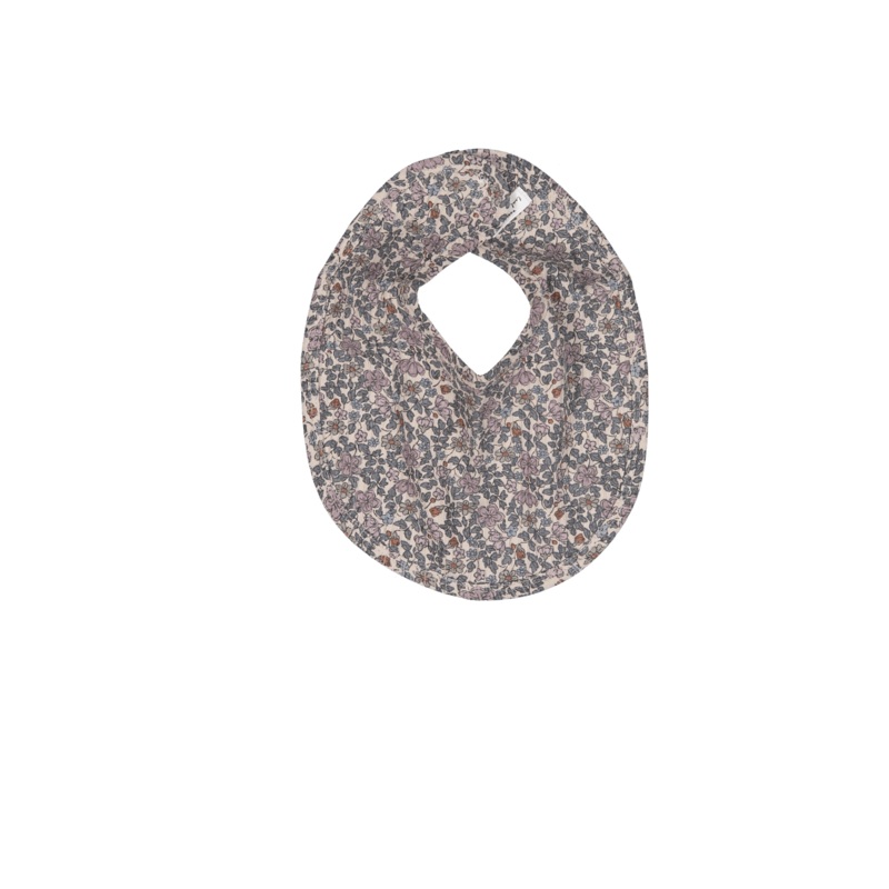 The Printed Bib – Floral Ribbed