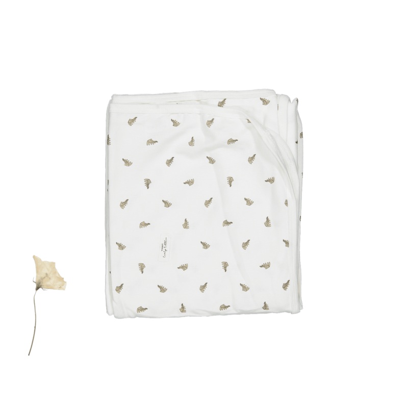 The Printed Blanket – White Leaf