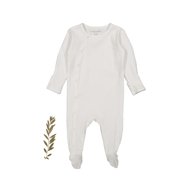 The Snap Romper – White|00m|0m|3m|6m|12m|18m|24m|9m