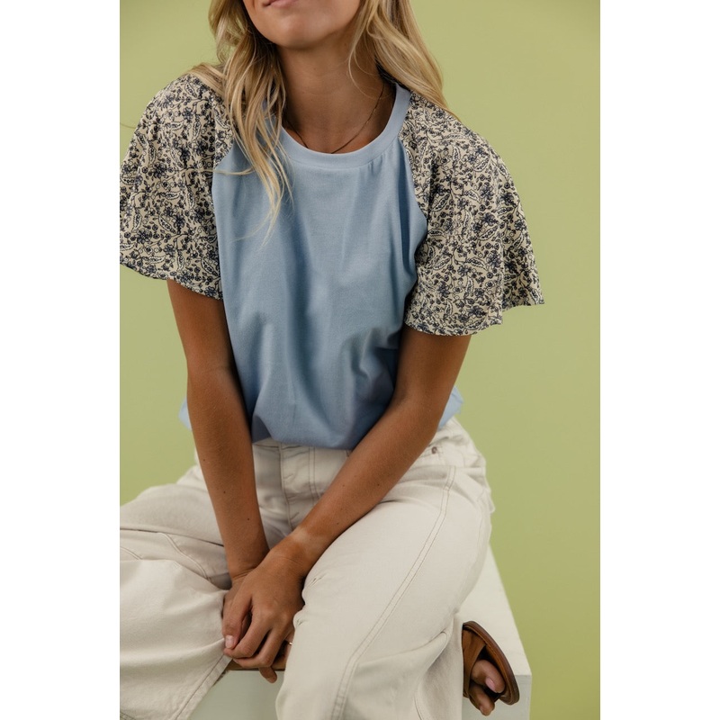 To The Lakes Detail Blouse|LightSteelBlue|XS|S|M|L|XL