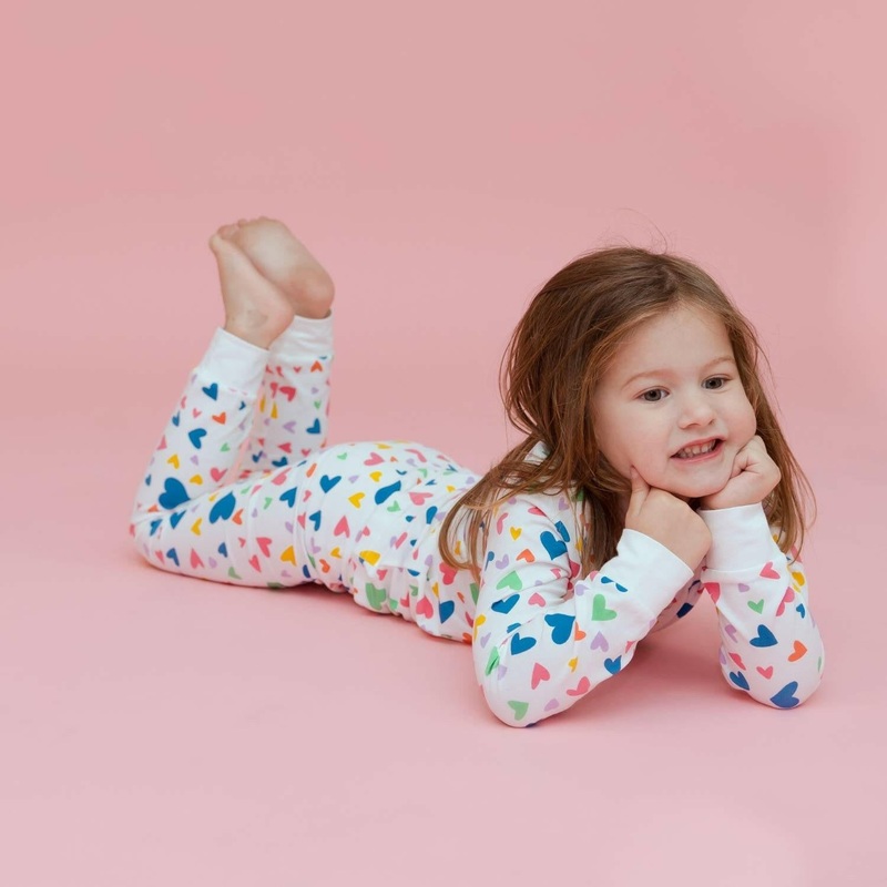 Kids Pajamas – Colorful Hearts