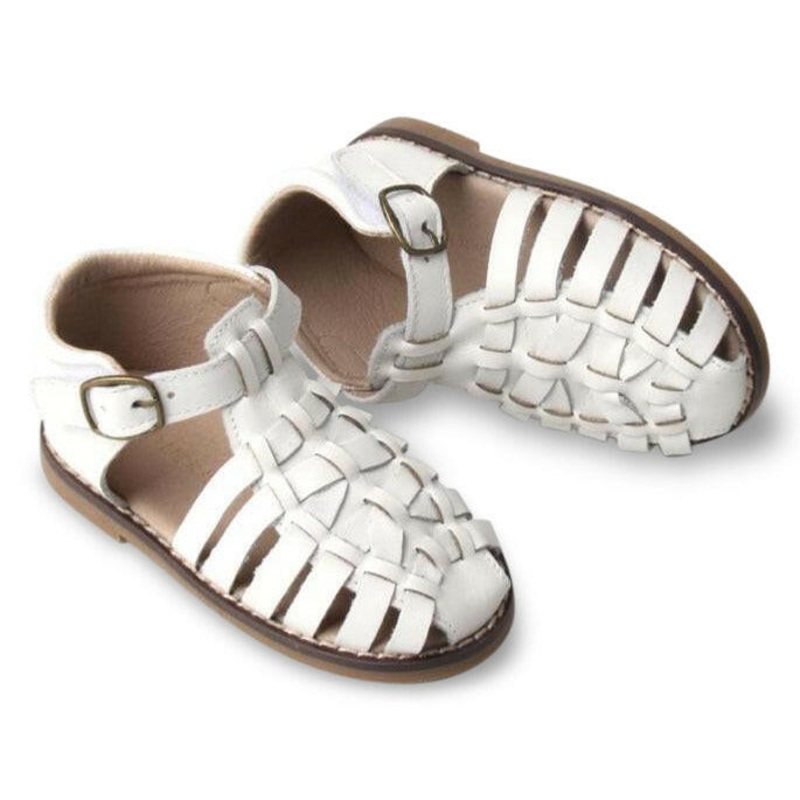 Leather Indie Sandal | Color ‘Cotton’ | Hard Sole