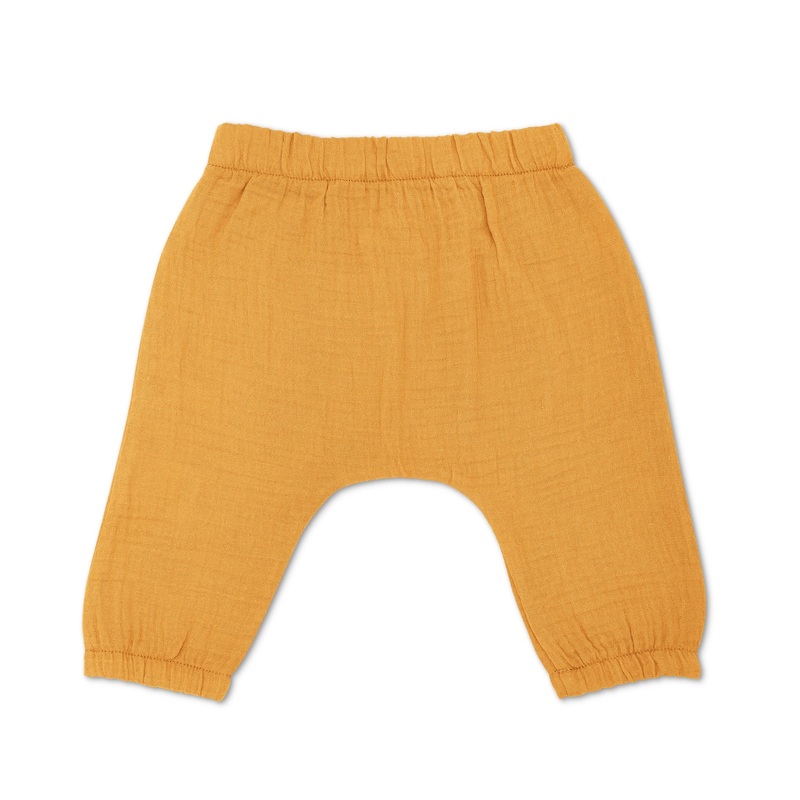 Muslin Pants – Mustard|3-6 months|6-12 months|12-18 months|18-24|2T|3T|4T|Mustard