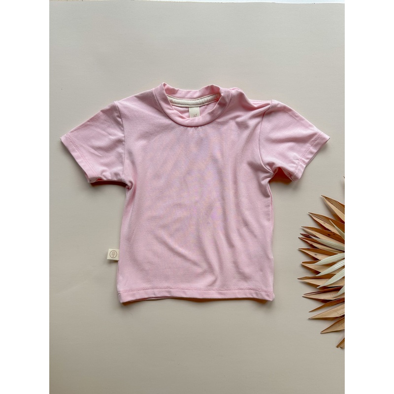 Short Sleeve Essential Tee | Rose Pink | Luxury Bamboo