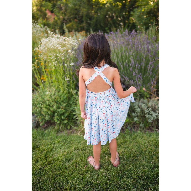 Sofia Dress in Sweet Freedom|12/18m|18/24m|2T|3|4|5|6|7|8|10