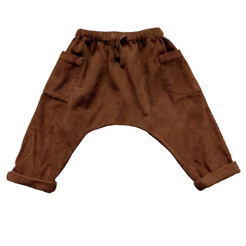 The Corduroy Harem Trouser – Rust