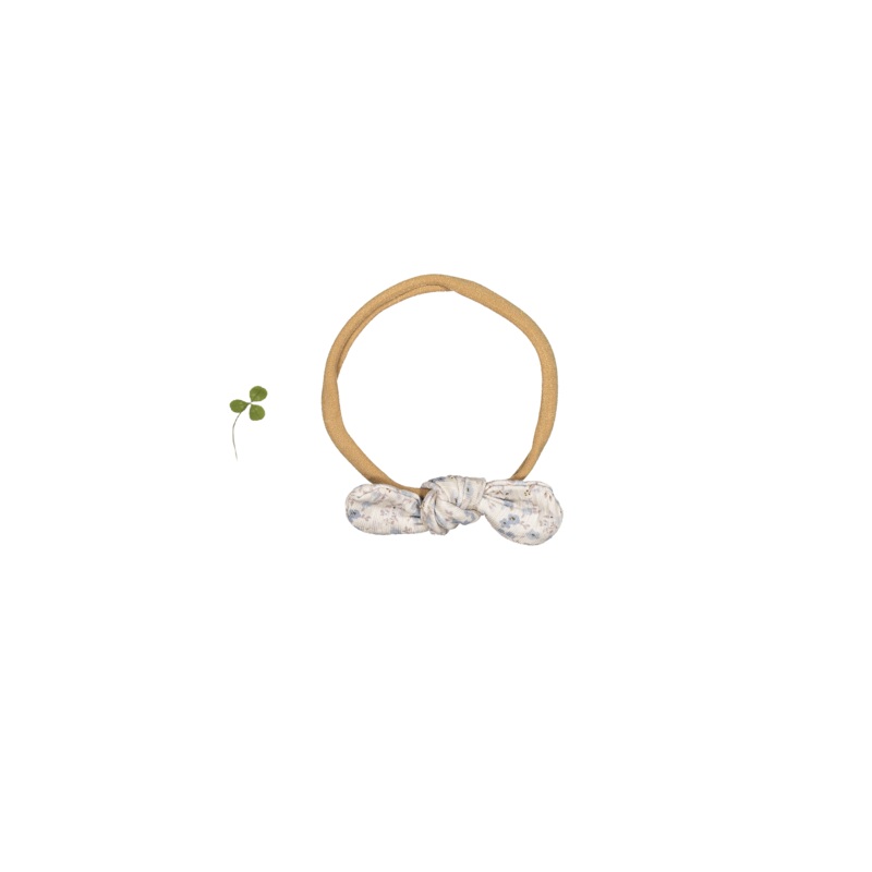 The Printed Bow – Dusty Blue Floral