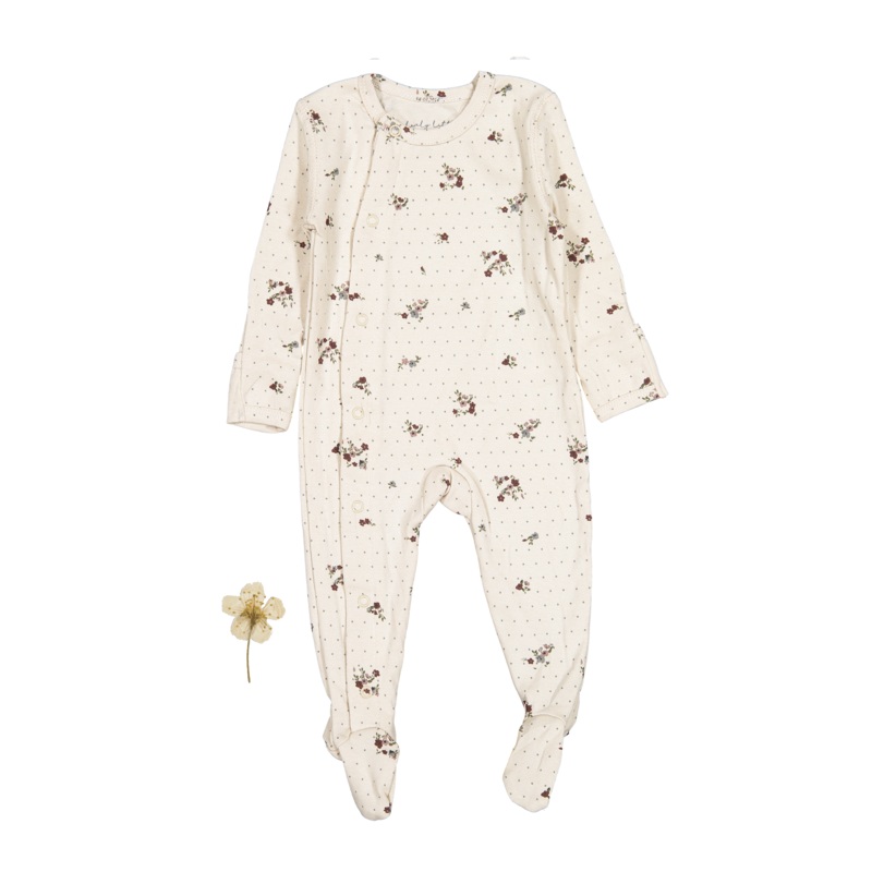 The Printed Snap Romper – Vintage Floral