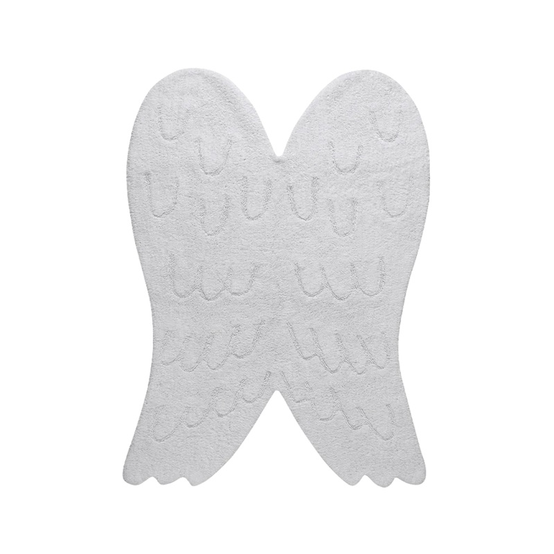 WASHABLE RUG SILHOUETTE WING|120 x 160 cm|White