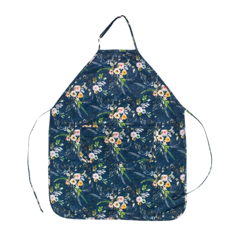 Boho Floral Apron – fits sizes youth small through adult 2XL