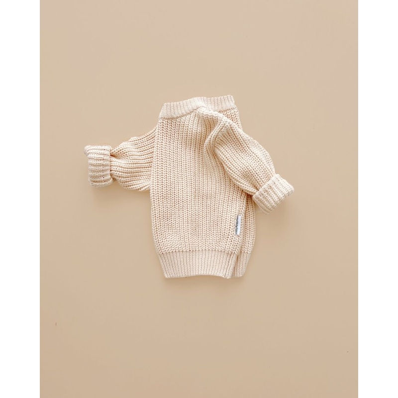 Chunky Knit Sweater | Vanilla|0-6M|6-12M|12-24M|2-3T|3-4T|4-5T