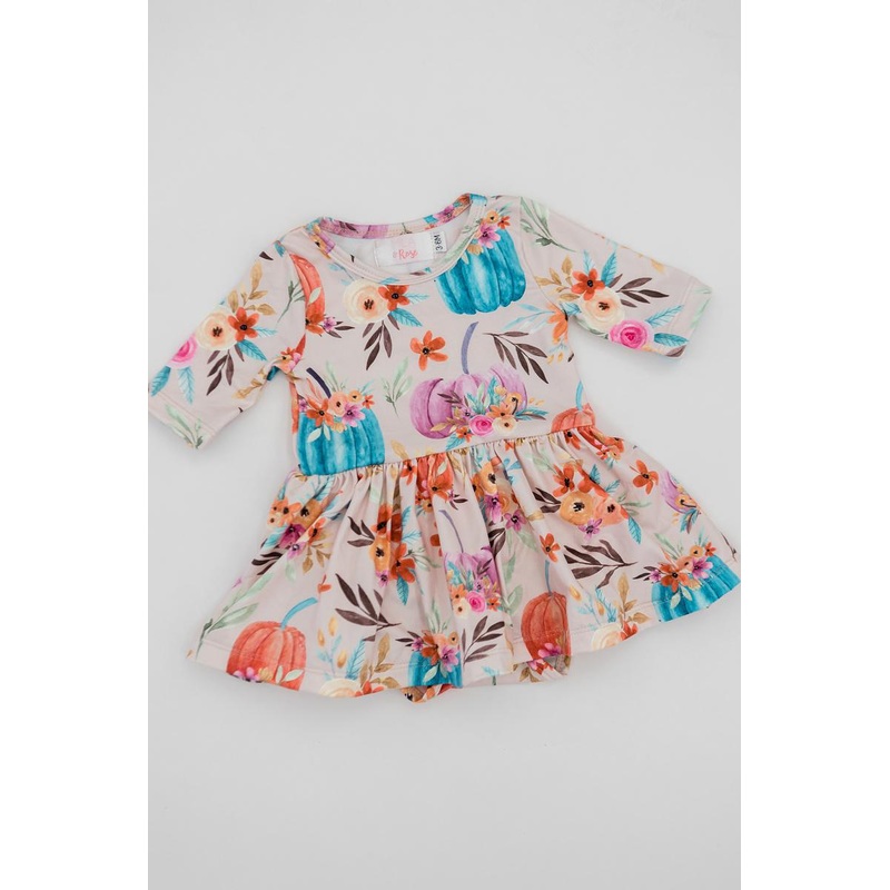 Harvest Blooms Twirl Bodysuit|0-3M|3-6M|6-12M|12-18M|18-24M