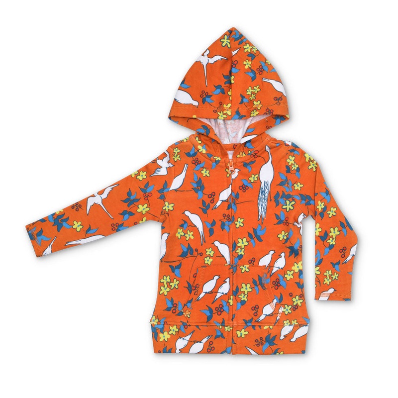 Lala Curio Hoodie – Enchanted Leaves Orange