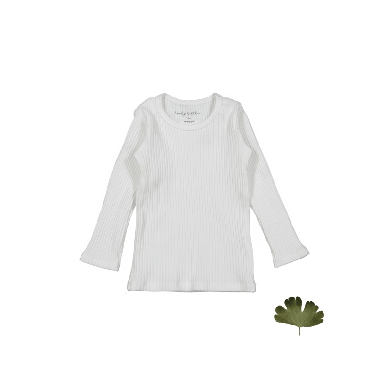 The Long Sleeve Tee – Bone|3m|6m|12m|18m|24m|36m|4y|6y|8y