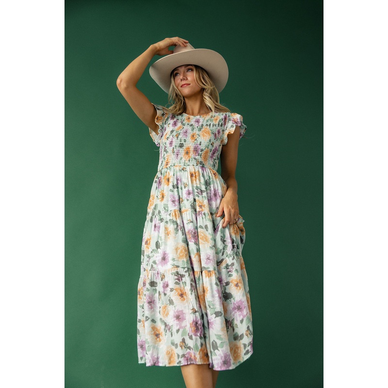 Through the Garden Gate Smocked Dress