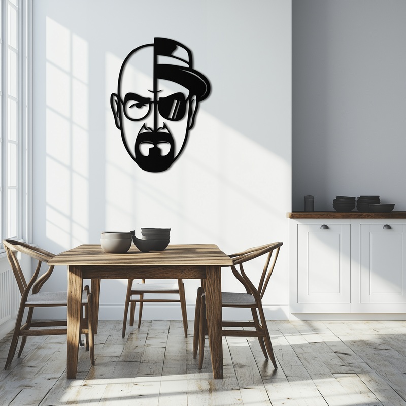 Walter White Metal Wall Art – Iconic TV Show Decor- KAF183