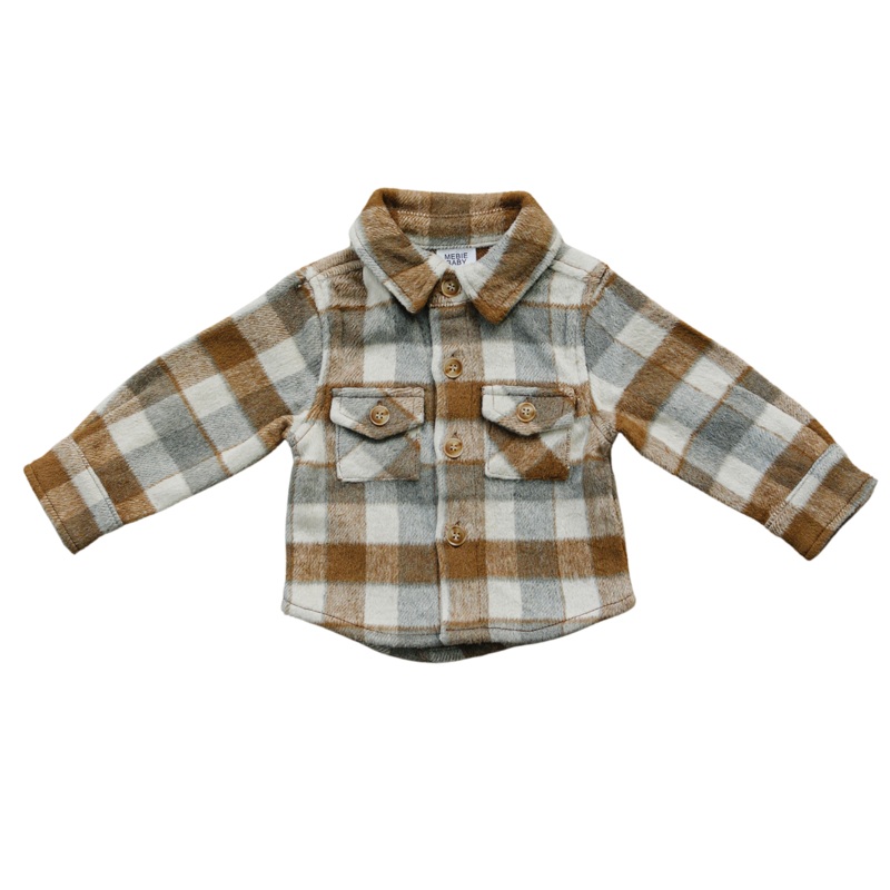 Fall Flannel Shacket|0-3|3-6|6-12|18|2T|3T|4T|5T