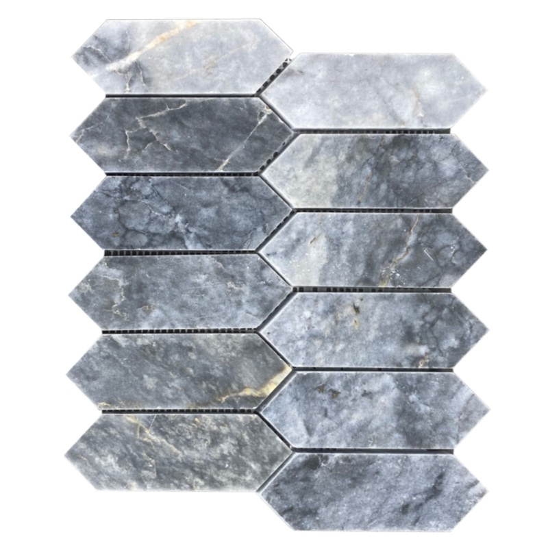 Luna Sky Marble Strada on 12 x 12 Mesh Mosaic Tile – Belair Collection