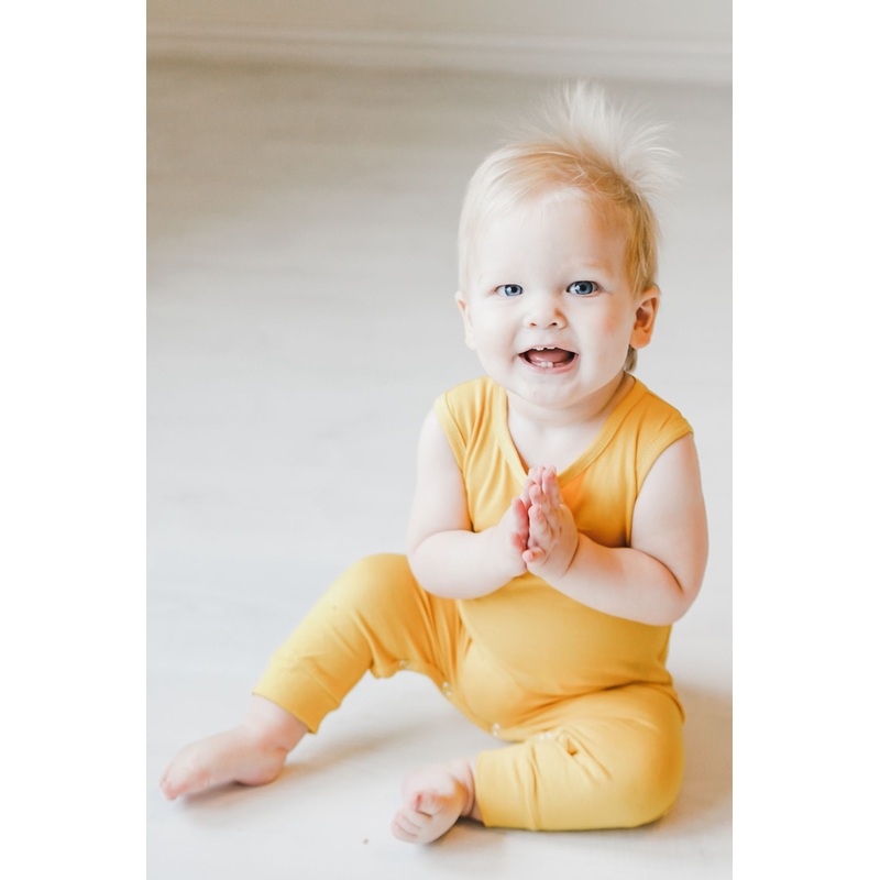 Mustard Tank One-Piece Jogger|0-3M|3-6M|6-12M|12-18M|18-24M