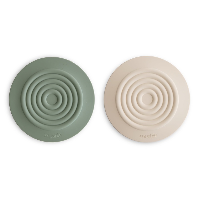 Silicone Drain Stopper 2-Pack|Dried Thyme/Shifting Sand|Blush/Shifting Sand|Natural/Shifting Sand|Cambridge Blue/Shifting Sand