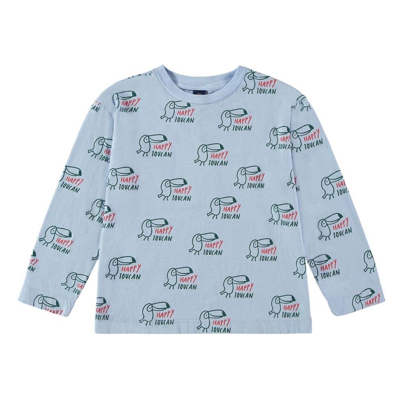 T-Shirt Allover Happy Toucan – Light Blue
