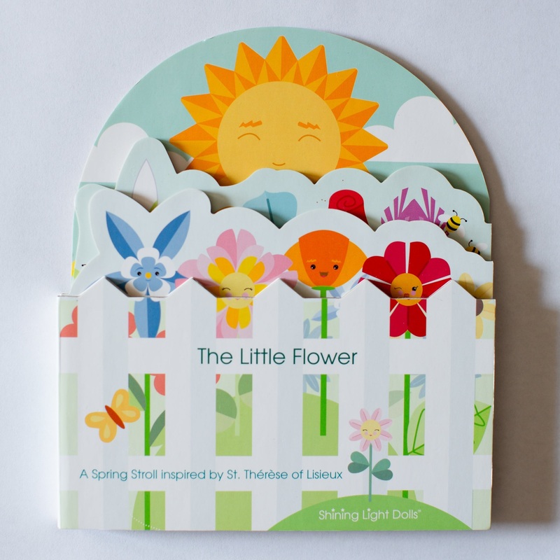 The Little Flower – A Spring Stroll inspired by St. Therese of Lisieux shaped book