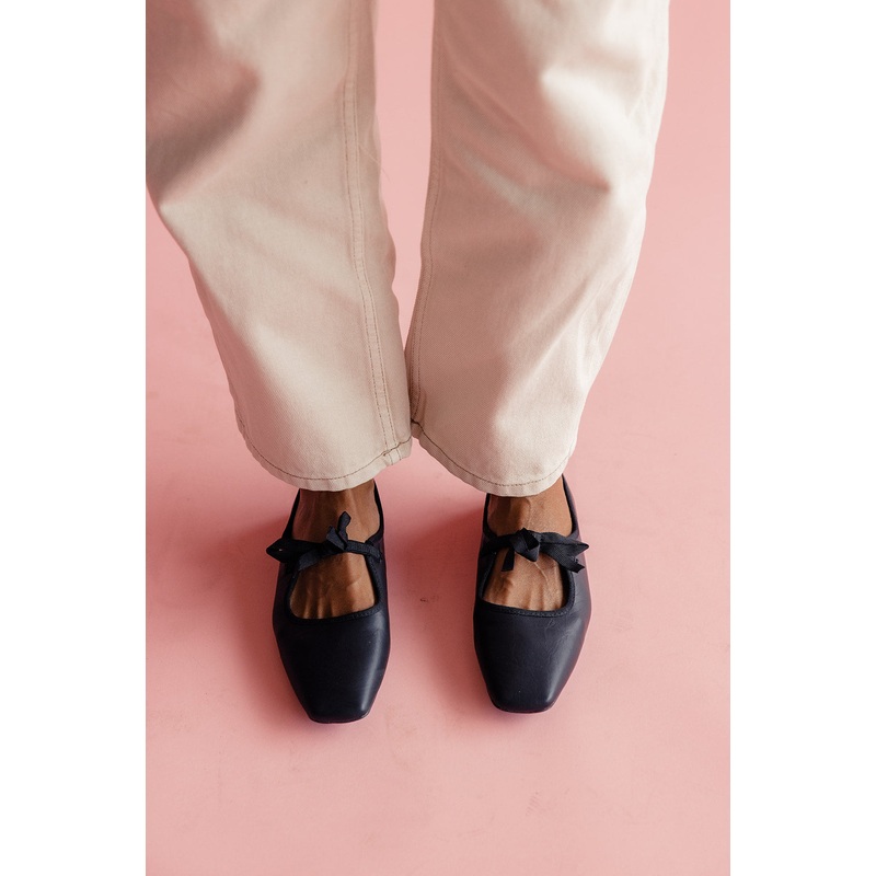 Yasmine Square Toe Mary Jane Flats