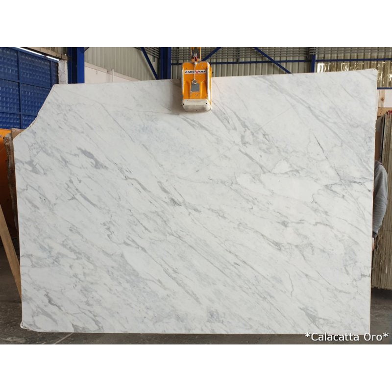 Calacatta Oro White Bookmatching Marble Slabs Polished – Livfloors Collection