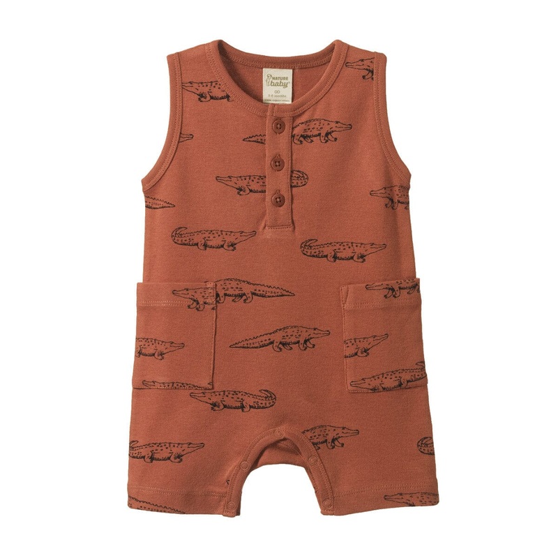 Camper Suit – Crocodile Print|3-6m|6-12m|1yr