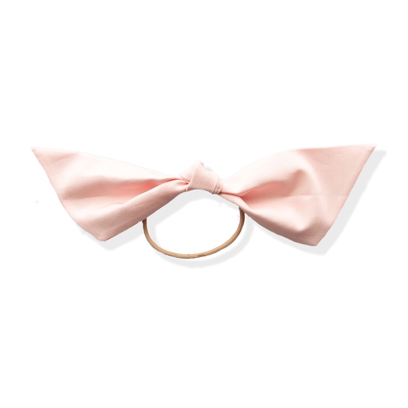 Candy Pink | Modern Knot|Beige Elastic|Black Elastic