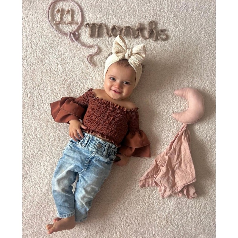 Darcy Smocked Bell Sleeve Top – Dusty Coco