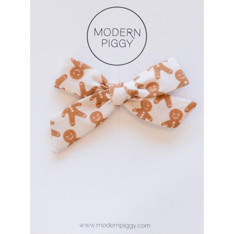 Gingerbread | Pigtail Set – Hand-tied Bow