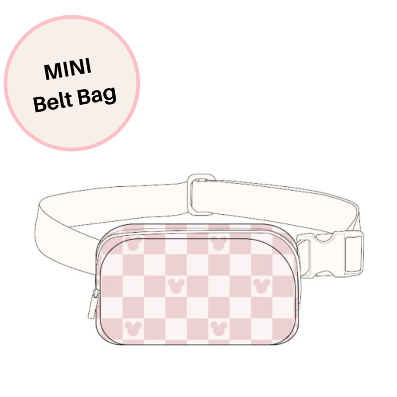 MINI – Pink Checks Magical Belt Bag