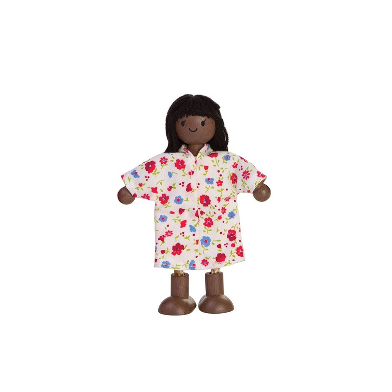 Mom Dollhouse Figure – Dark Skin Tone