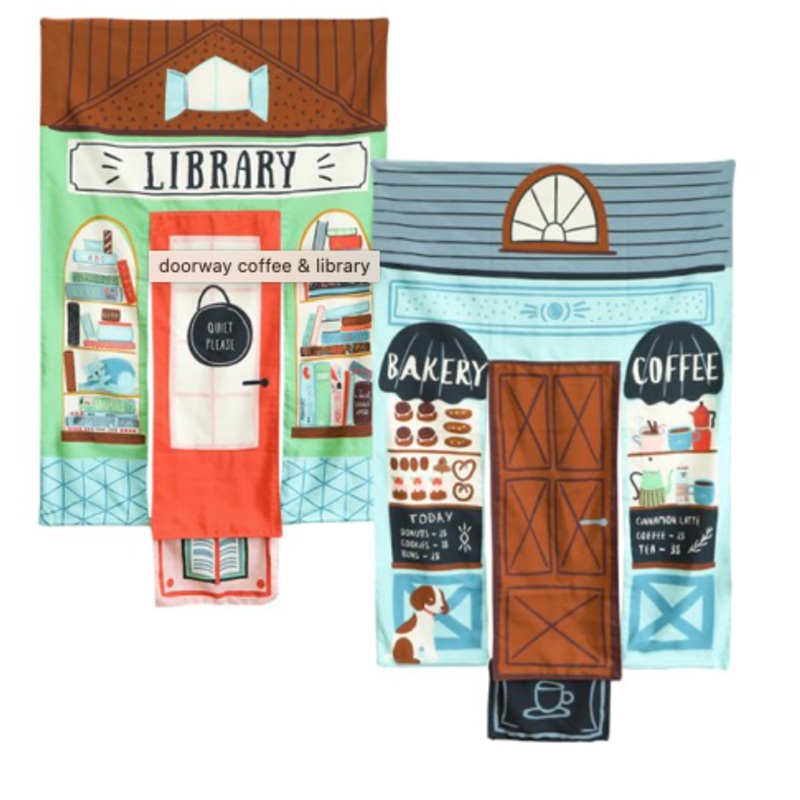 REVERSIBLE COFFEE SHOP & LIBRARY DOORWAY PLAYHOME