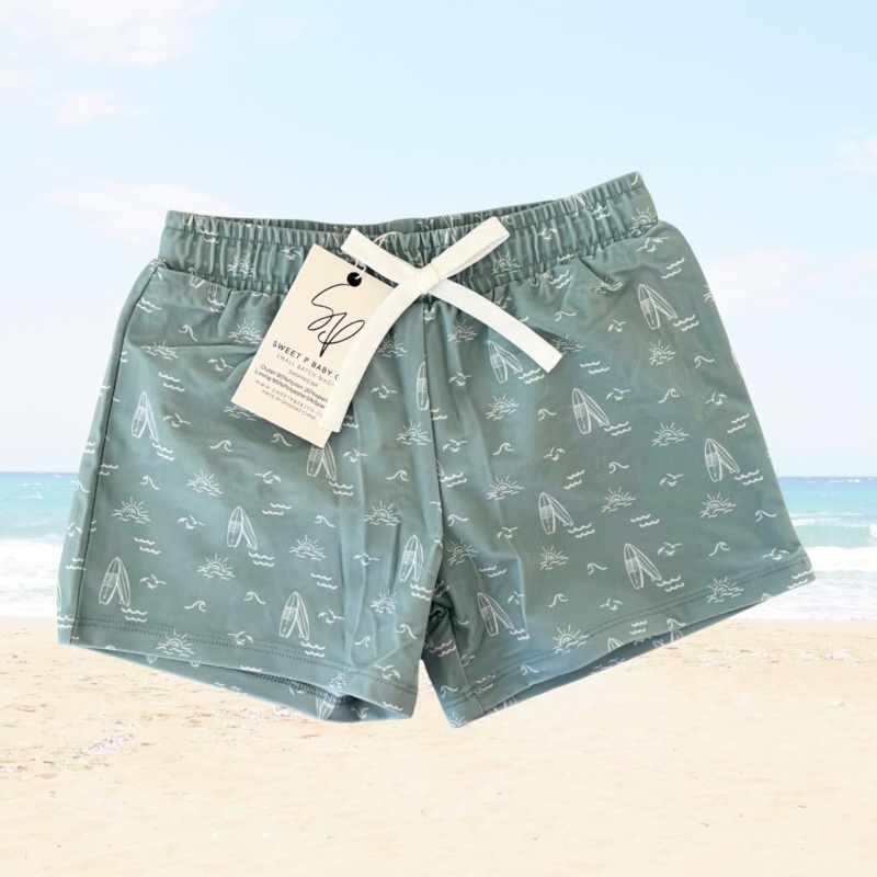 Sage Surfer Boys Swim Shorts|6-12M|12-18M|18-24M|2T|3T|4T|5/6|7/8