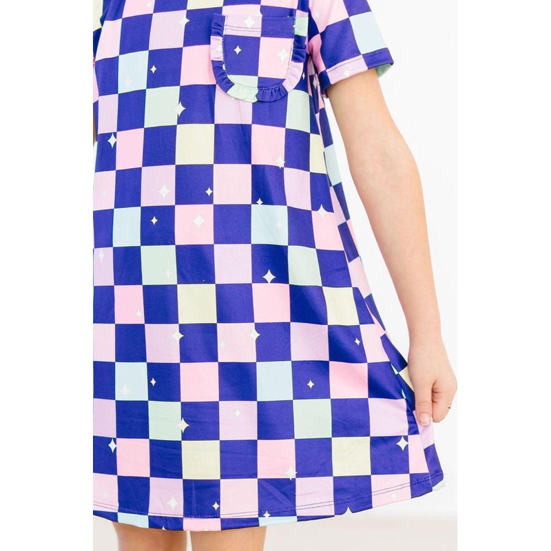 SALE Disco Floor T-Shirt Dress