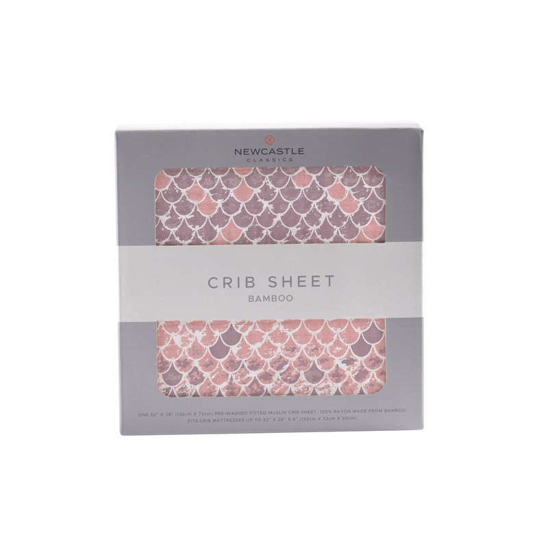 Scales Bamboo Muslin Crib Sheet