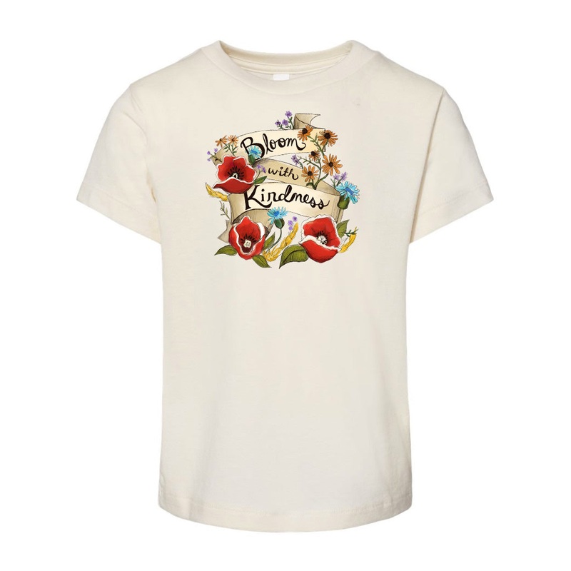 Bloom with Kindness – Natural [Children’s Tee]
