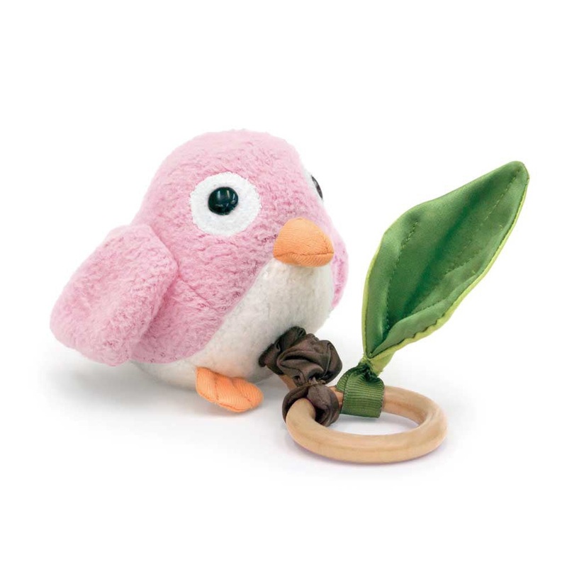 Crawling Critter Teething Toy – Pink Birdy