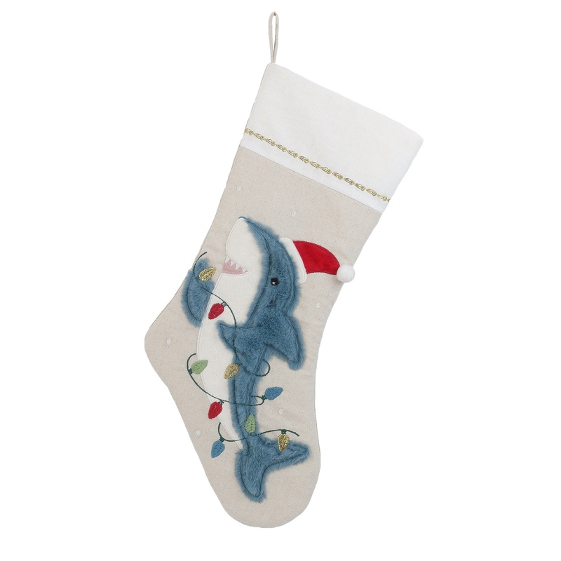Festive Shark Stocking
