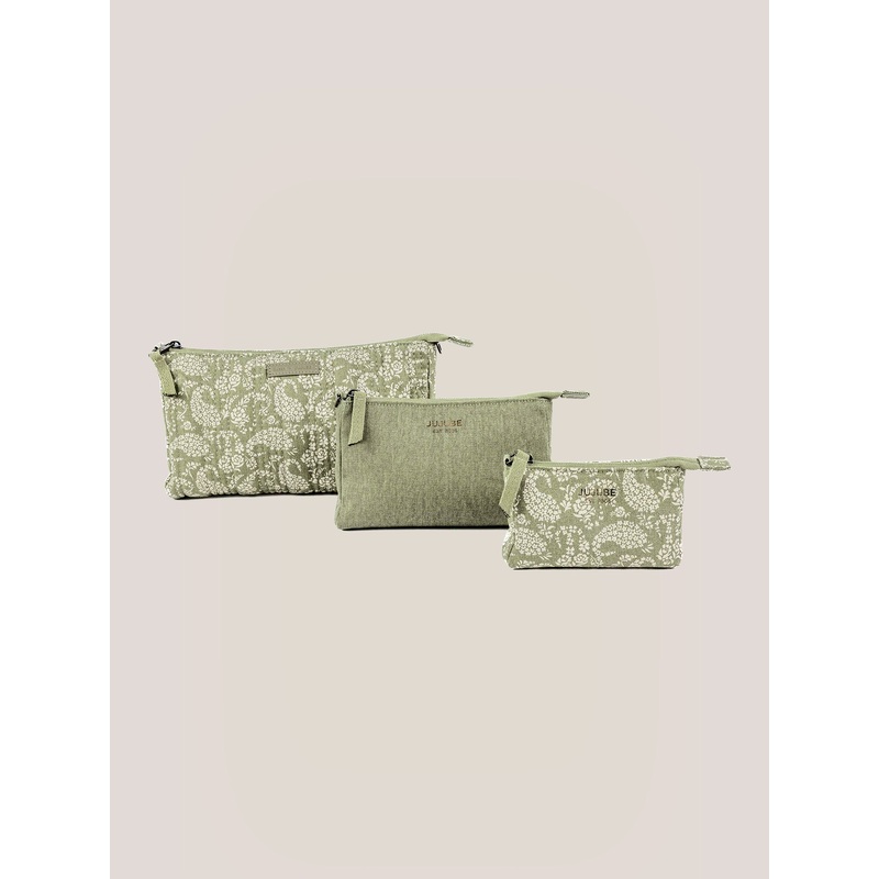 Sazan + JuJuBe 3-piece Pouch Clutch Purse Set – Paisley Floral
