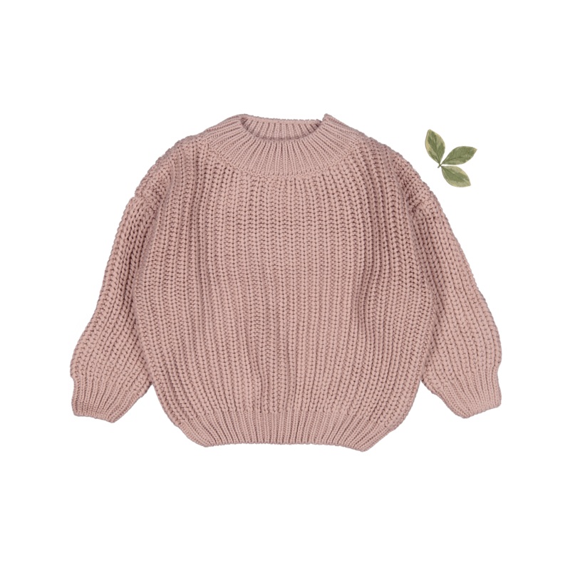The Chunky Knit Sweater – Mauve