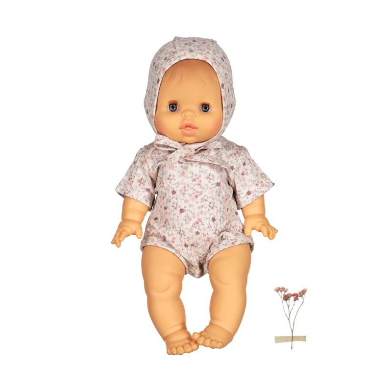 The Printed Doll Clothes – Dusty Mauve Floral